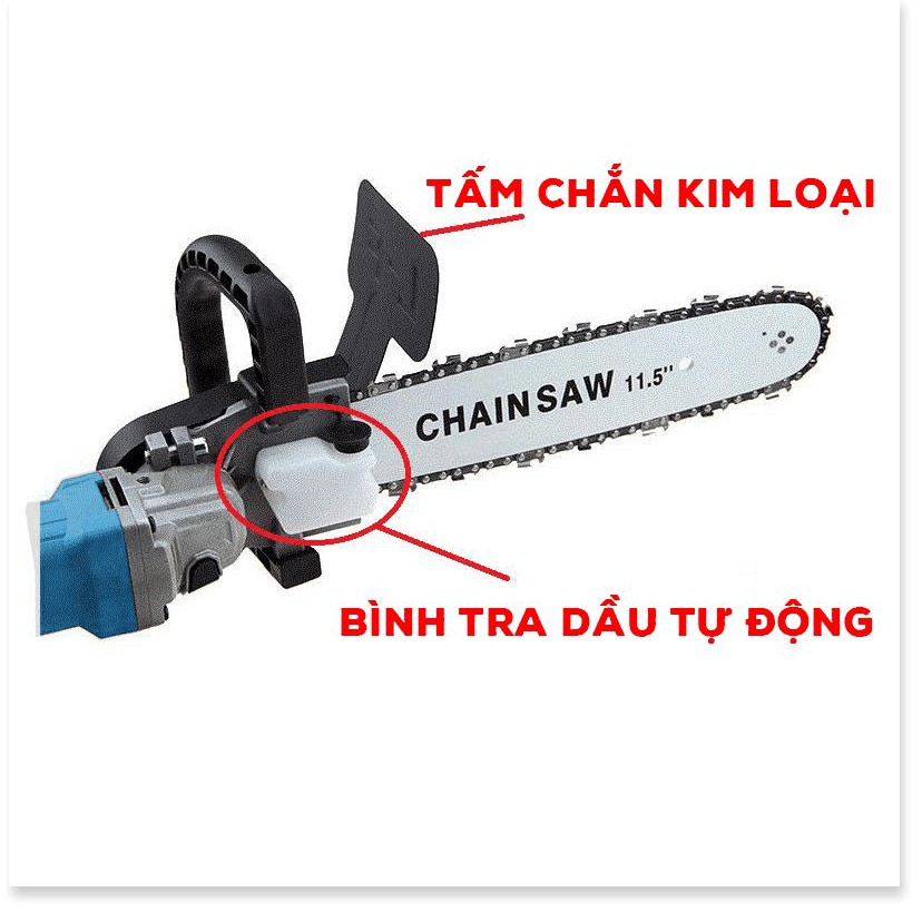 Lưỡi cưa xích gắn máy mài 11.5" - lưỡi cưa cầm tay - máy cắt gỗ - cành cây