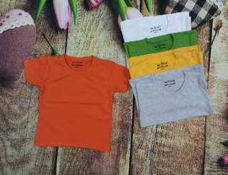 Combo 6 áo thun cổ tròn cho bé