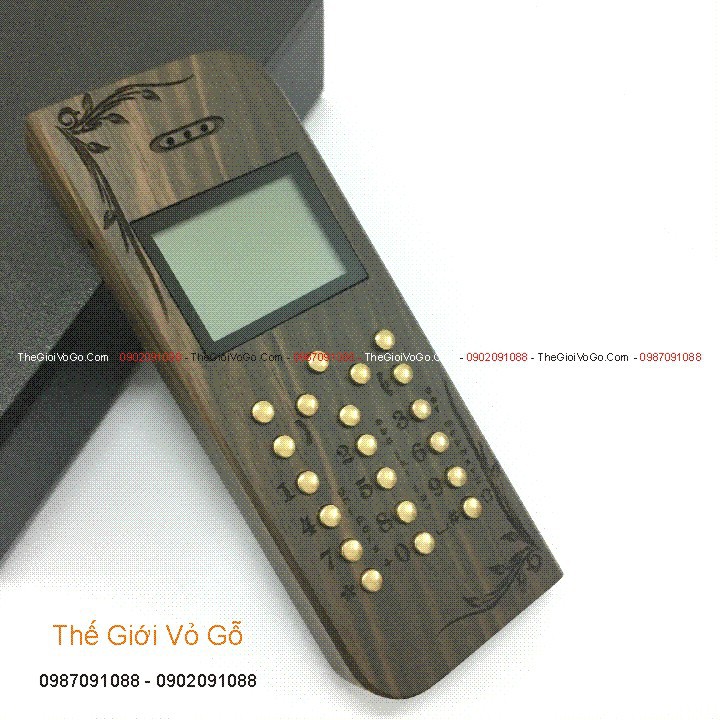 Điện thoại 1202 bằng gỗ mun