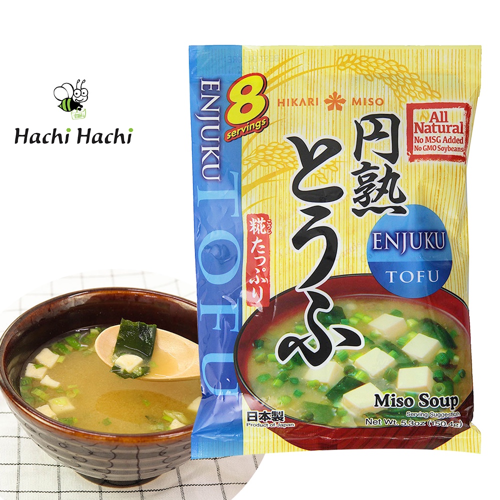 Súp miso đậu hũ ăn liền Hikari Miso Enjuku 150.4g  - Hachi Hachi Japan Shop