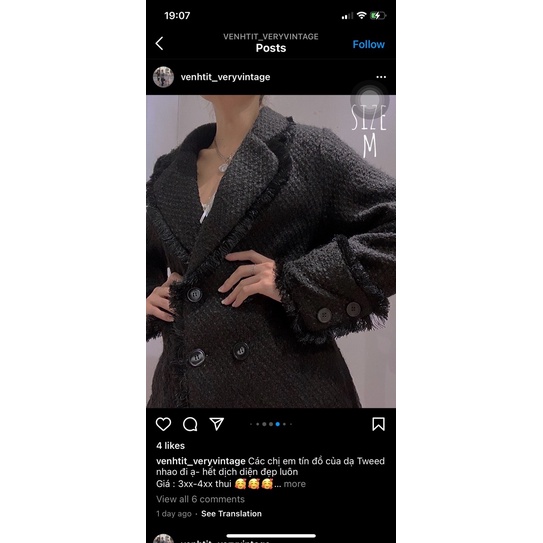 Thanh lí áo dạ tweed