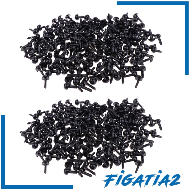 400 Con Mắt Nhựa Mềm 4 / 6mm Cho Thú Nhồi Bông Gấu Teddy