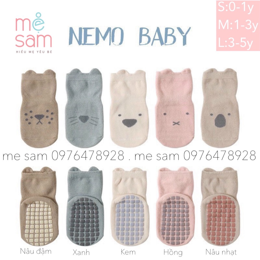 Tất Nemobaby đế chống trơn trượt