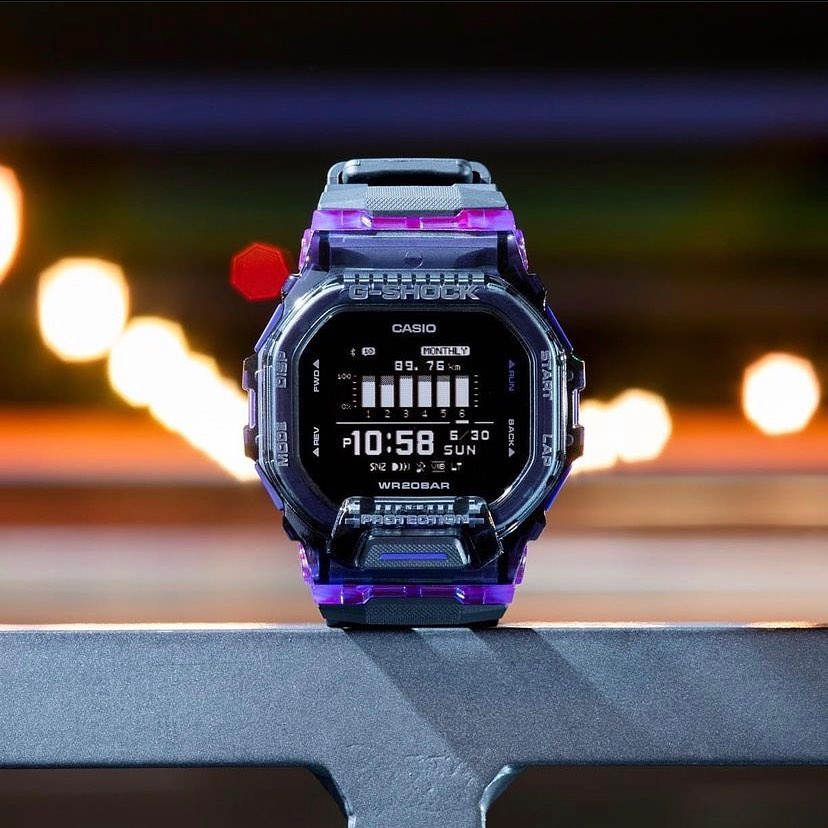 Đồng hồ Nam Dây nhựa Casio G-Shock GBD-200SM-1A6DR chính hãng bảo hành 5 năm Pin trọn đời