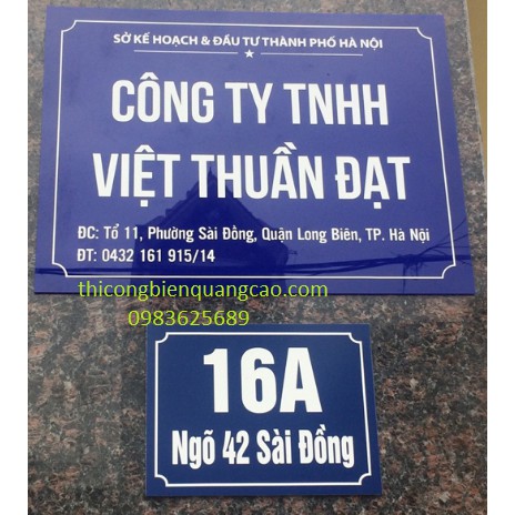 Biển công ty chất liệu mica siêu đẹp - Dễ lắp đặt