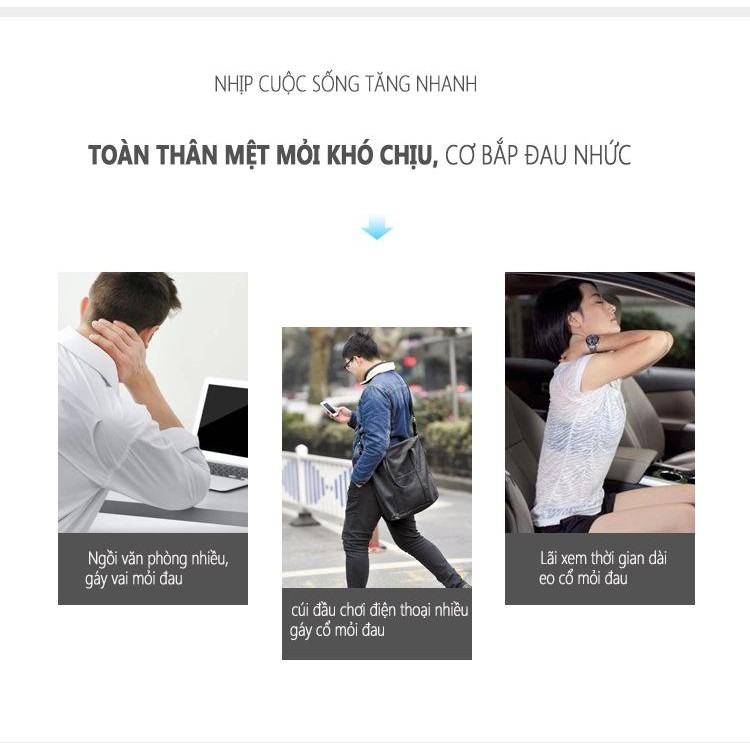 [HÀNG CHÍNH HÃNG] máy massage toàn thân mini đa năng tay cẩm, rung động massage cơ bắp toàn thân