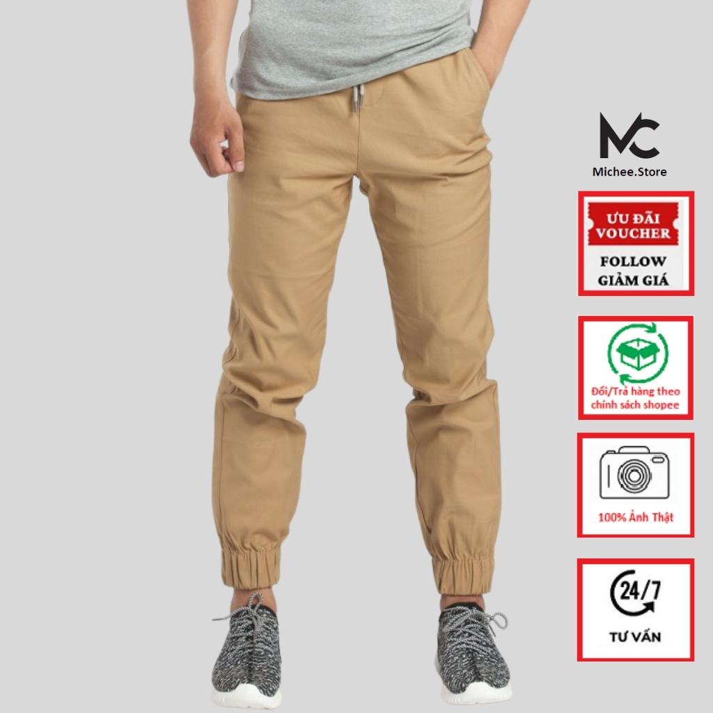 Quần jogger nam kaki VNXK phong cách năng động trẻ trung Hàn Quốc