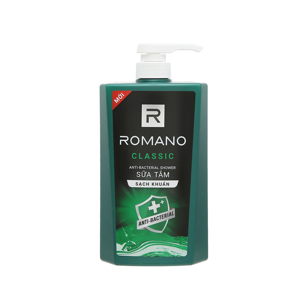 Sữa tắm sạch khuẩn Romano Classic 650g