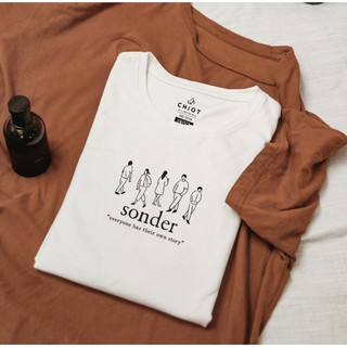 Áo thun in trắng đen cotton 🍄 Sonder 🍄