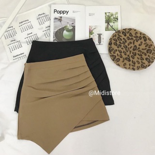 Quần sooc giả váy xếp ly