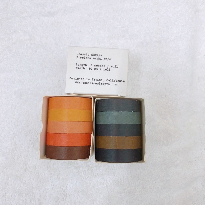 Băng keo washi tape màu cơ bản