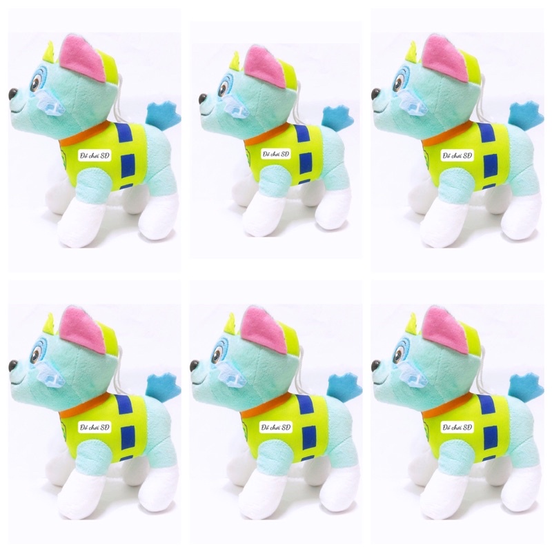 Thú bông đội chó cứu hộ 20 cm - xanh lá