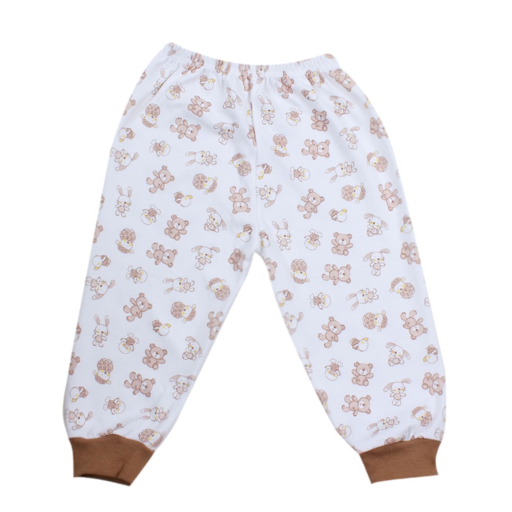 Bộ bông dài HELLO B&amp;B BA0425 Viền nâu- HELLO BB