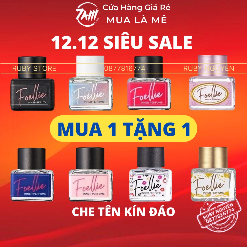 Nước Hoa Vùng Kín Foellie Cao Cấp Mùi Thơm Lâu Chuẩn Độ Lưu Hương Cả Ngày - BẢN NỘI ĐỊA TRUNG