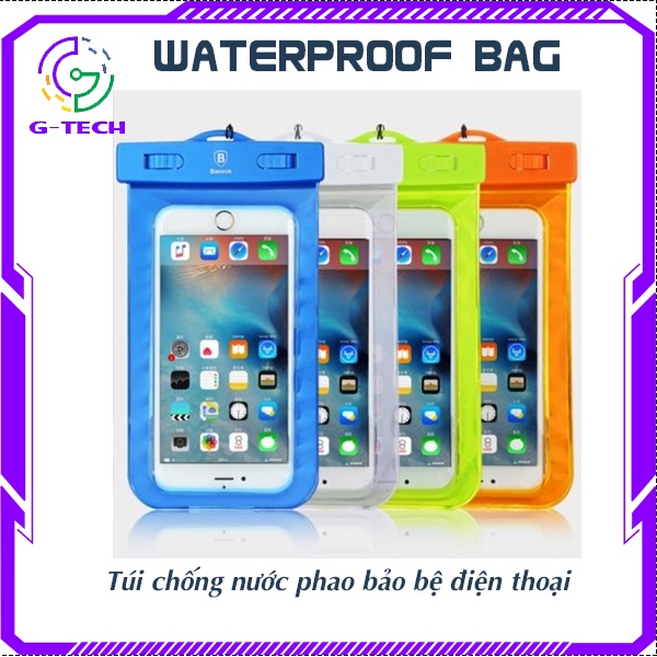 Túi chống nước dạng phao nhiều màu bảo vệ điện thoại khi đi bơi đi biển dễ dàng sử dụng kể cả ở dưới nước