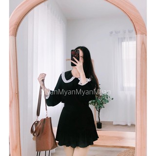 Áo sơ mi cổ bèo phối ren