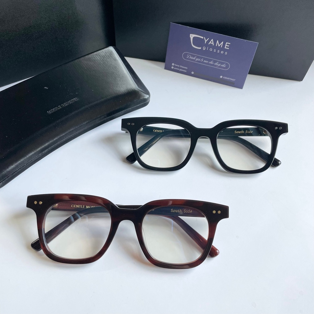 Gọng kính cận nam nữ South Side Yame mắt kính gọng vuông nhựa chữ v đẹp thời trang unisex chống tia UV