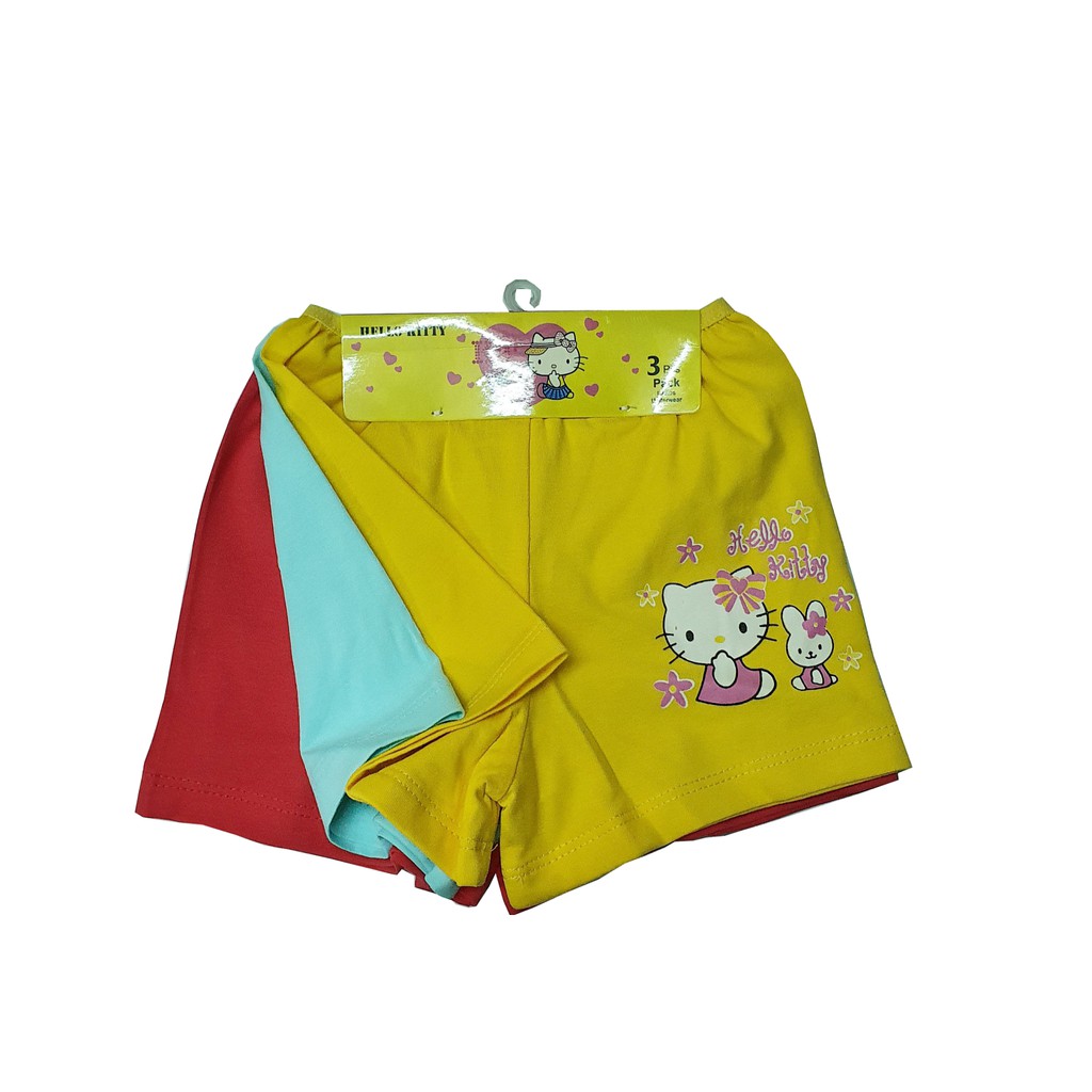 Set 3 cái quần chip chất vải cotton co dãn dành cho bé gái từ 6kg đến 40kg