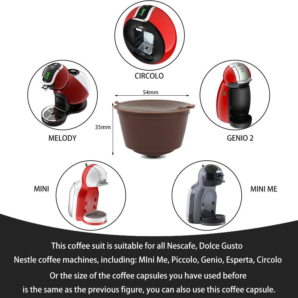 Cốc lọc tái sử dụng tiện lợi cho máy pha cà phê Nescafe Dolce Gusto