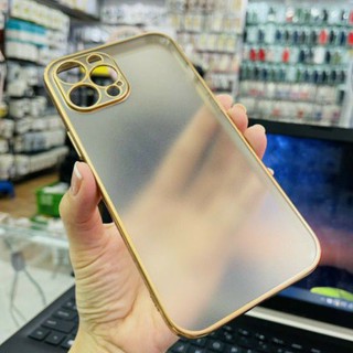 Ốp lưng likgus nhám mờ viền màu iphone 12 mini/ 12/ 12 pro/ 12 pro max bảo vệ camera