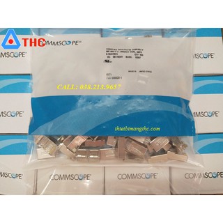 Hạt mạng RJ45 Cat5e Commscope bọc kim chống nhiễu chính hãng mã 6-554720-5