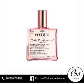 Dầu dưỡng đa năng Nuxe Huile Prodigieuse Florale cho mặt, tóc và body 100ml Ouibeaute thumbnail