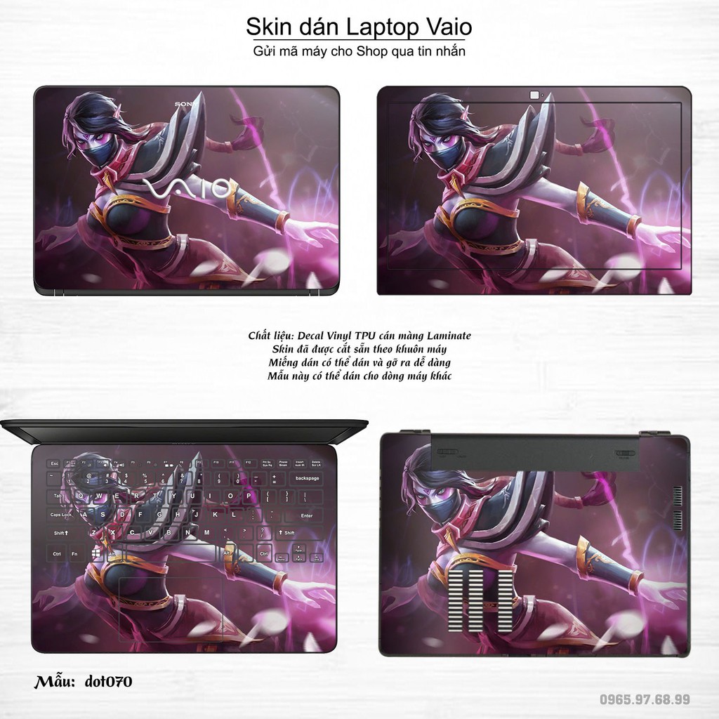 Skin dán Laptop Sony Vaio in hình Dota 2 _nhiều mẫu 12 (inbox mã máy cho Shop)