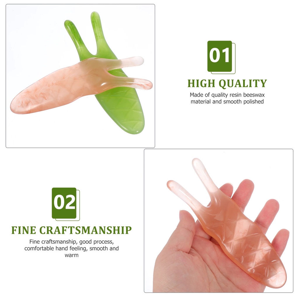 1 Dụng Cụ Mát Xa Mặt Chữ Y Mini Bằng Nhựa Tự Nhiên