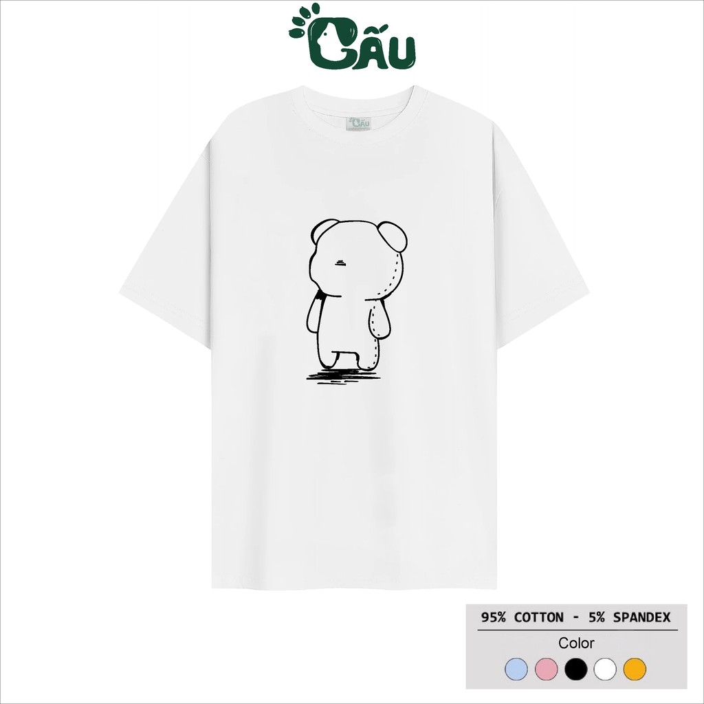 Áo thun tay lỡ Gấu 194 Unisex from rộng Local Brand vải coton cao cấp dày dặn, co dãn - Gấu Xấu Xí | BigBuy360 - bigbuy360.vn