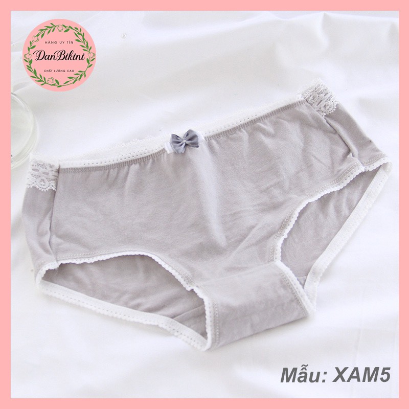 Quần Lót Nữ Rẻ Đẹp ❤️FREESHIP❤️ Quần Lót Nữ Cotton tông xám kháng khuẩn ❤️ Quần Lót nữ tính gợi cảm tôn dáng mã XAM5 | BigBuy360 - bigbuy360.vn