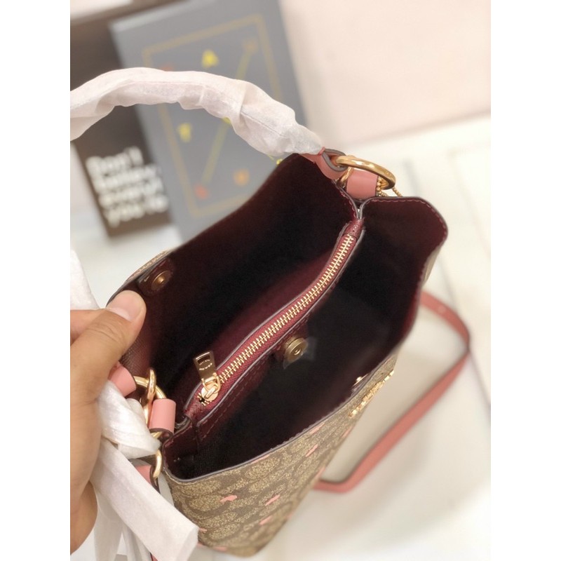 Sẵn ♥️ TÚI COACH DA BUCKET TIM C3238- nhiều màu
