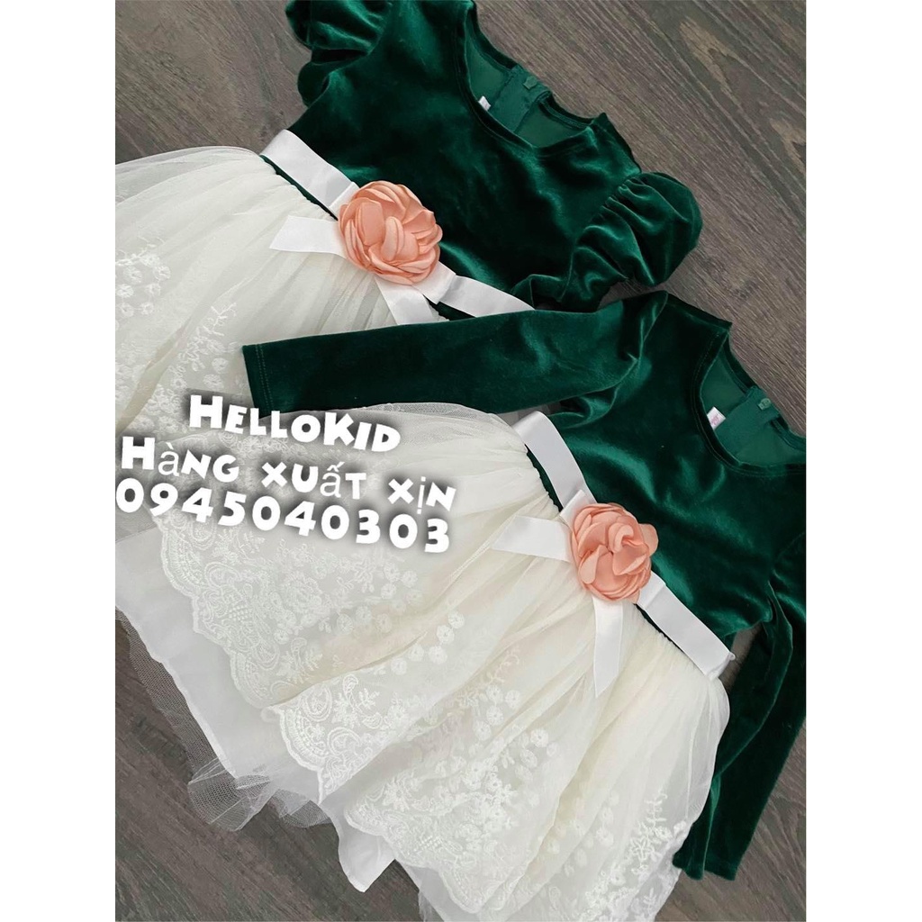 Váy nhung xanh chân váy tutu | BigBuy360 - bigbuy360.vn