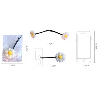 Buộc Tóc Hoa Cúc - Kẹp Tóc Hoa Cúc