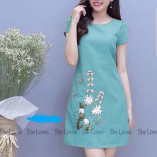 Đầm Suông Hoa size 40_70kg