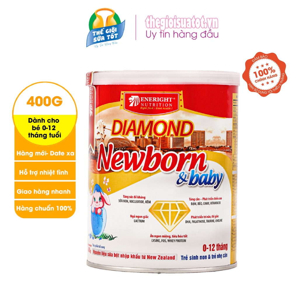 Sữa Diamond Newborn &amp; Baby 400g