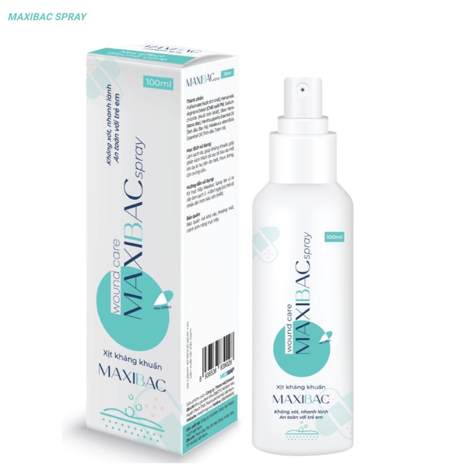 Lỡ Loét Da, Các Dạng Tổn Thương Da, Kháng Khuẩn Da Maxibac Spray & Gel, Nhanh Lành, Không Xót