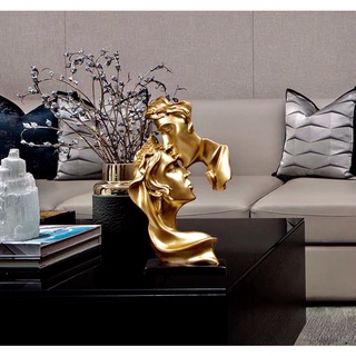 Tượng đôi tình nhân, trang trí decor phòng khách