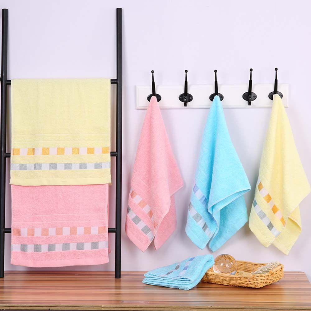 Khăn lau mặt chất liệu cotton mềm thấm hút tốt nhiều màu sắc