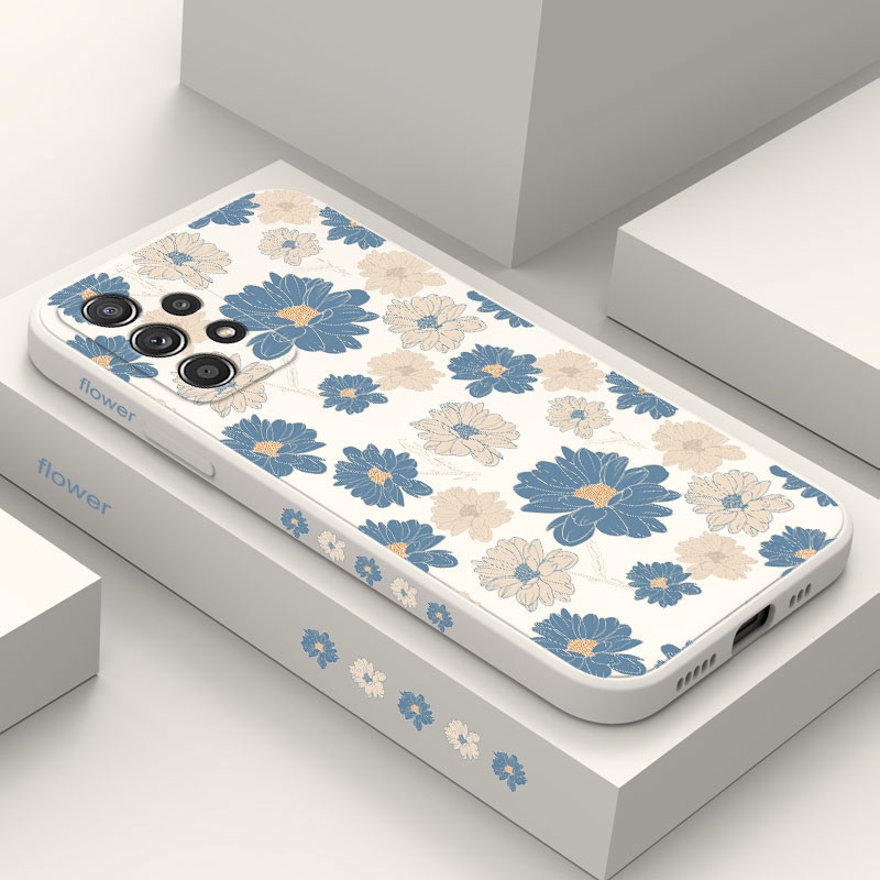 Ốp Điện Thoại Họa Tiết Hoa Truyền Thống Cho Samsung Galaxy A72 A52 A52S A42 A32 4G 5G