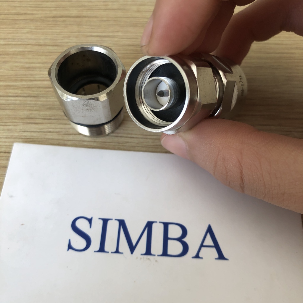 1 cái đầu nối IBS Connector N-male thẳng cho cáp feeder 1/2, NM-1/2''L Hãng Hengxin, hàng nhập khẩu loại tốt