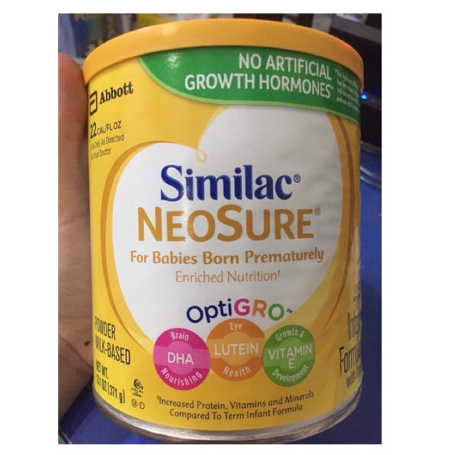 Sữa bột Similac Neosure của Mỹ mẫu mới 646gram