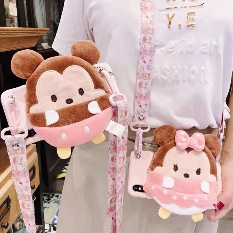 Ốp ví hoạt hình vải bông nhiều mẫu mã cho Samsung A10 A10S A20 A30 A70 A50 A50S A30S A7 2018 A51 A71 S11 Plus