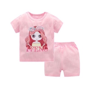 (Xả hàng)(Hàng Quảng Châu)- bộ cotton giấy xuất hàn cho bé