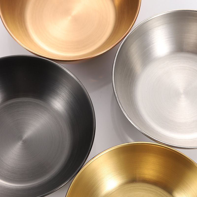 Chén nước chấm TINOX Bát inox nhỏ đựng nước chấm xốt gia vị đựng dụng cụ y tế mạ màu vàng đồng cầu vồng BI001