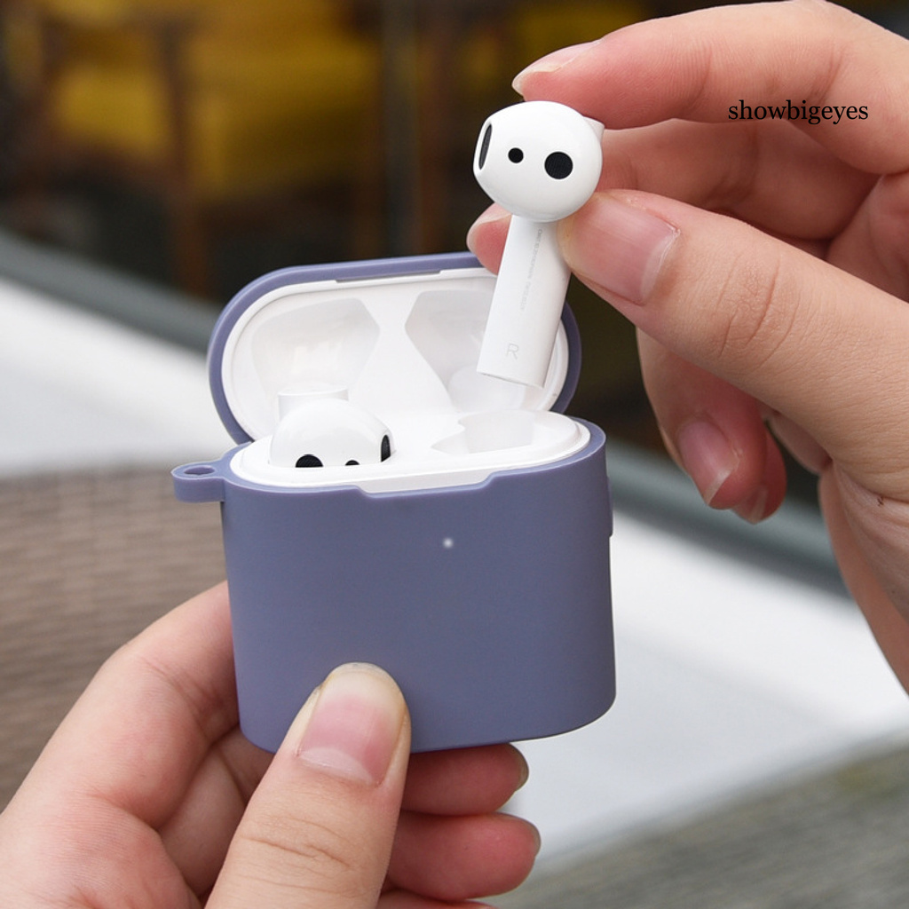 Túi Đựng Tai Nghe Mini Màu Trơn Có Dây Đeo Cho Xiaomi Air 2 / 2s