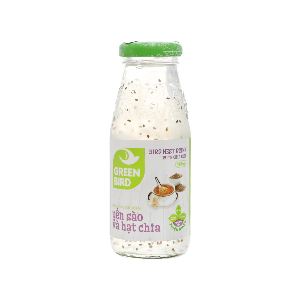 Nước yến sào Green Bird hạt chia 185ml
