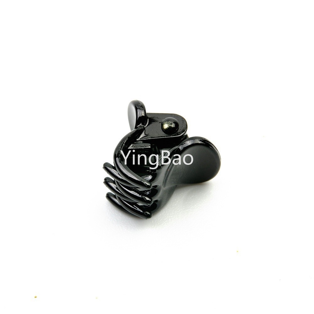 Bộ 10 Kẹp Tóc 6 Móng Vuốt Nhựa Màu Đen Cho Bé