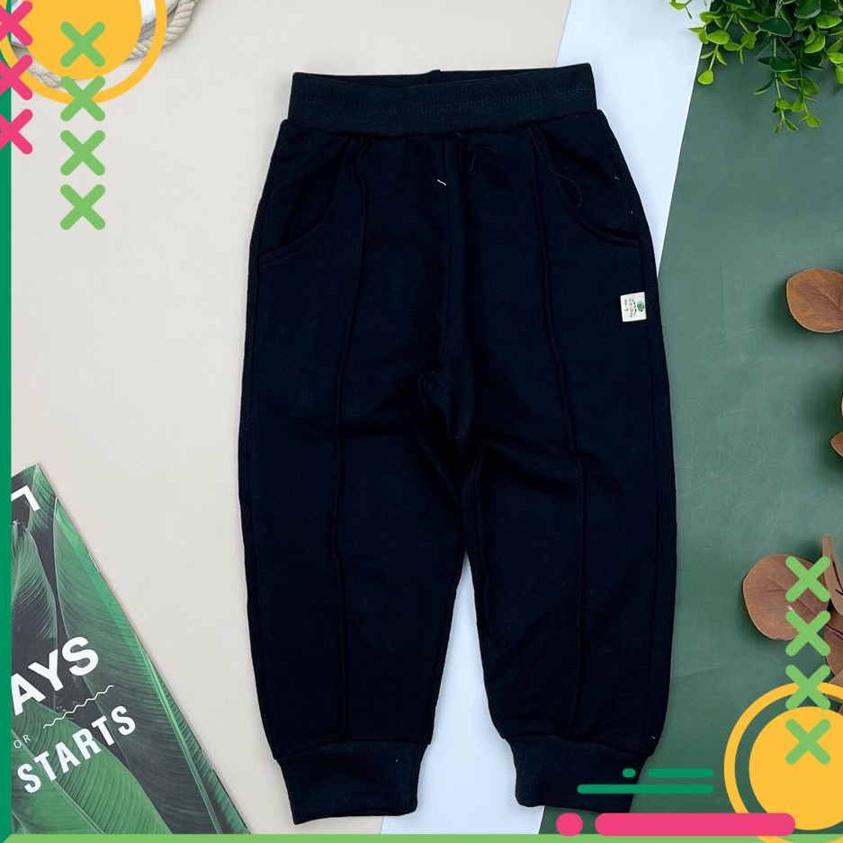 Quần nỉ LITIBABY cho bé trai, trơn, không in hình, chất nỉ da cá đẹp, size 1/10T