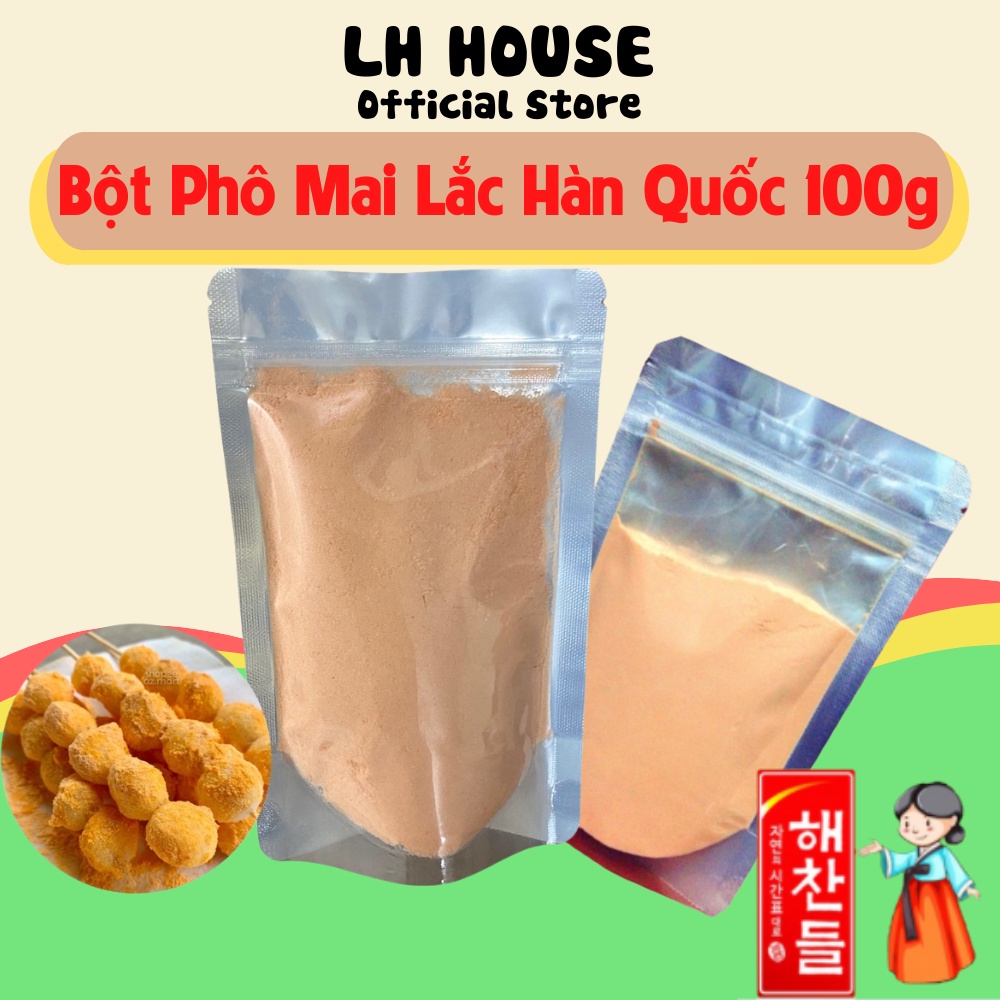 Bột phô mai lắc khoai tây hàn quốc Tokbokki Loại 1 Gói 100G nhập khẩu chính hãng- Lh House Official Store