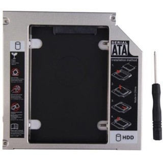 Caddybay mỏng 9.5mm chuẩn SATA dùng để lắp thêm 1 ổ cứng / SSD thay vào vị trí của ổ DVD - 020150